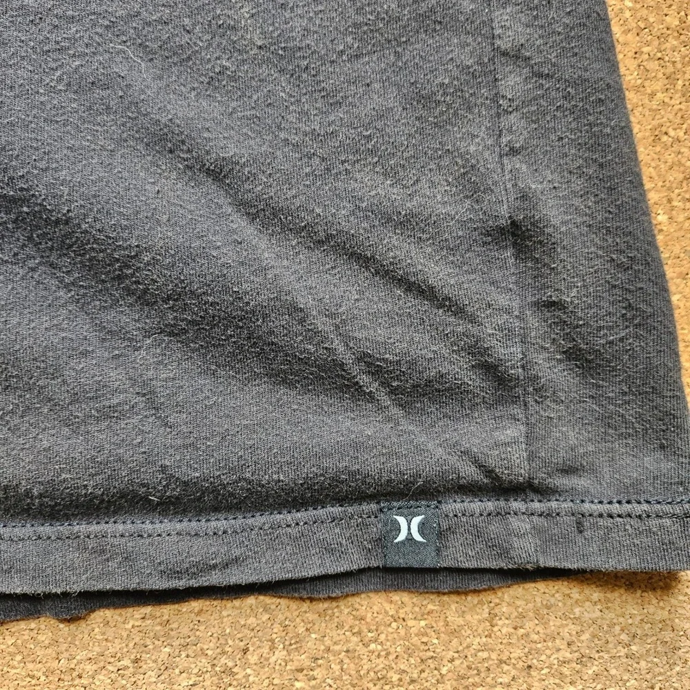 Hurley Bali Bagus Surf Baby Tee Shirt M T-Shirt Worn Black Y2K - Picture 6 of 8